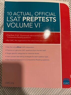 10 Actual, Official LSAT Preptests Volume VI